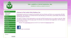 Desktop Screenshot of gardenclubofindiana.org