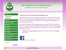 Tablet Screenshot of gardenclubofindiana.org